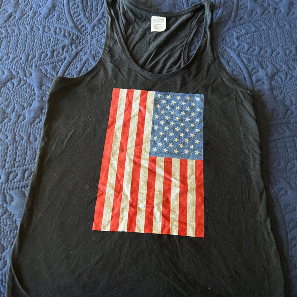 PINK American Flag Tank
